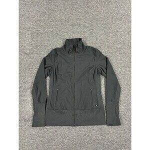 REI Jacket Womens Medium Black Long Sleeve Full Zip Pockets Lightweight